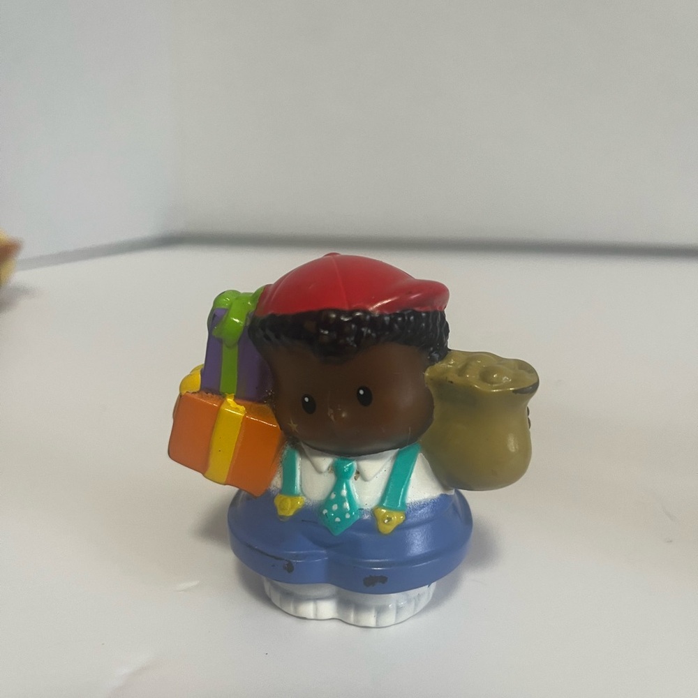 4/$20 fisher price little people Michael with presents